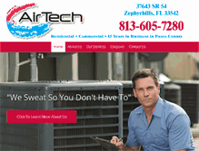 Tablet Screenshot of airtechpasco.com